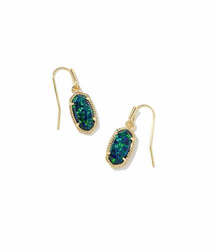 送料無料 ケンドラスコット Kendra Scott レディース 女性用 ジュエリー 宝飾品 イヤリング Lee Drop Earrings - Gold Night Kyocera Opal