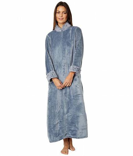 ̵ N by Natori ǥ  եå ѥ  Х Plush Lynx Robe - Blue Granite