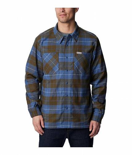 RrA Columbia Y jp t@bV {^Vc Cornell Woods(TM) Fleece Lined Shirt Jacket - Dark Mountain/Shasta Woodsman Tartan