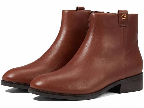 コール ハーン ブーツ レディース 送料無料 コールハーン Cole Haan レディース 女性用 シューズ 靴 ブーツ アンクル ショートブーツ Leigh Bootie - Saddle Leather