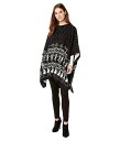  E[s[ Whoopi t@bV Z[^[ Fair Isle Knit Cape - Black