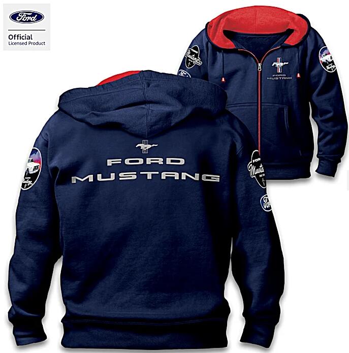 【送料無料】フォード　マスタング　車好き！　正規パーカー　ジップ　Ford Mustang "True American Le..