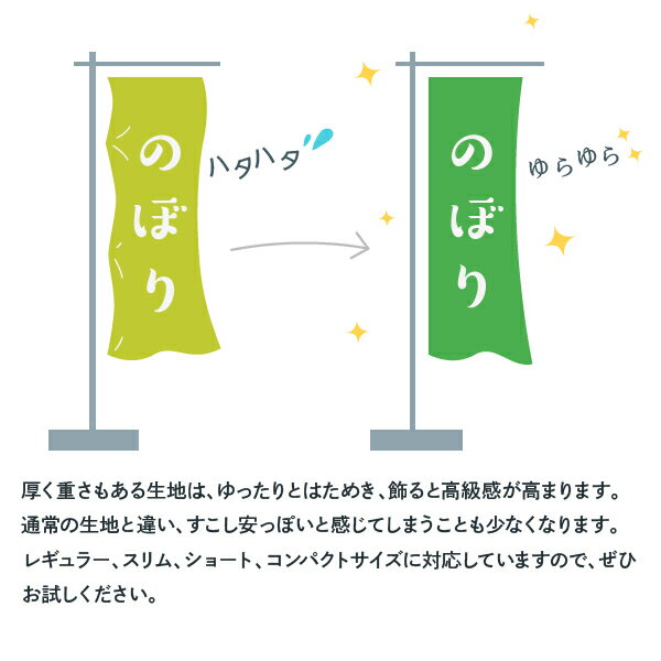 のぼりをトロピカル生地に変更 3