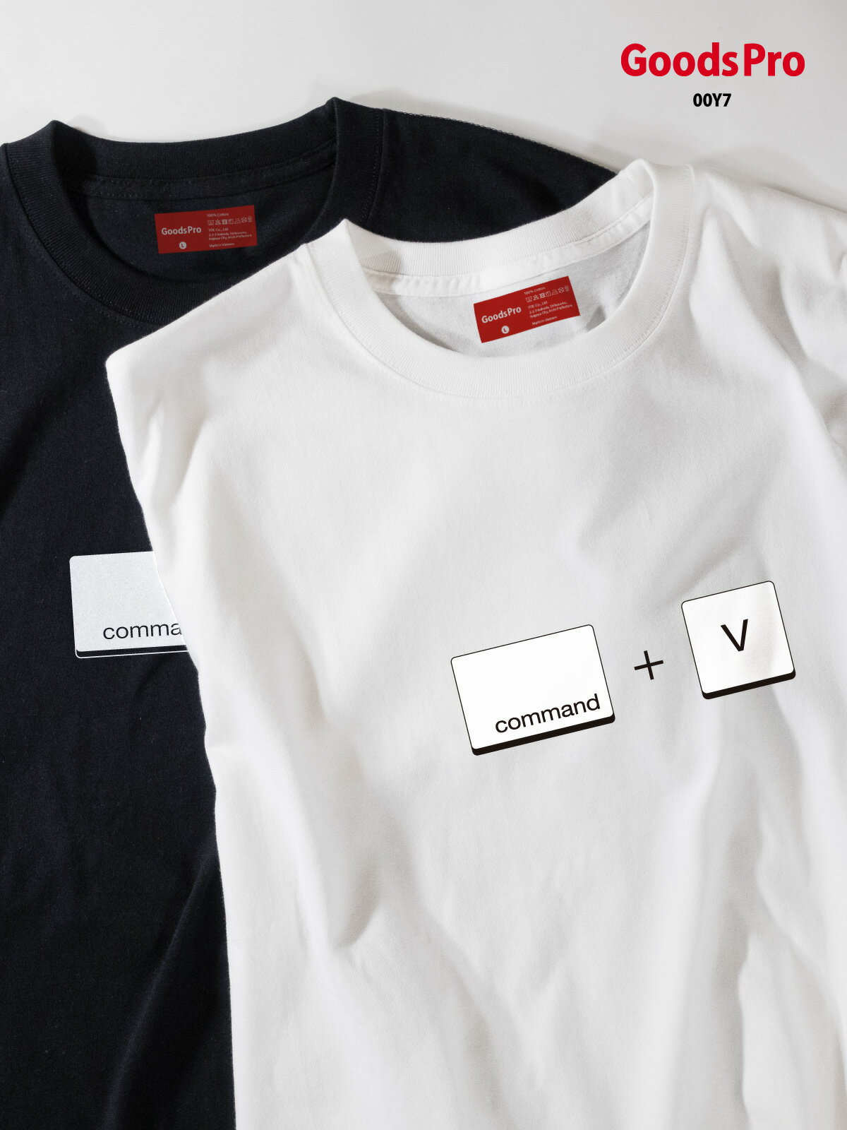 Tシャツ command+V ショートカット ドライ 速乾 発汗性の良い快適素材 ドライTシャツ グッズプロ