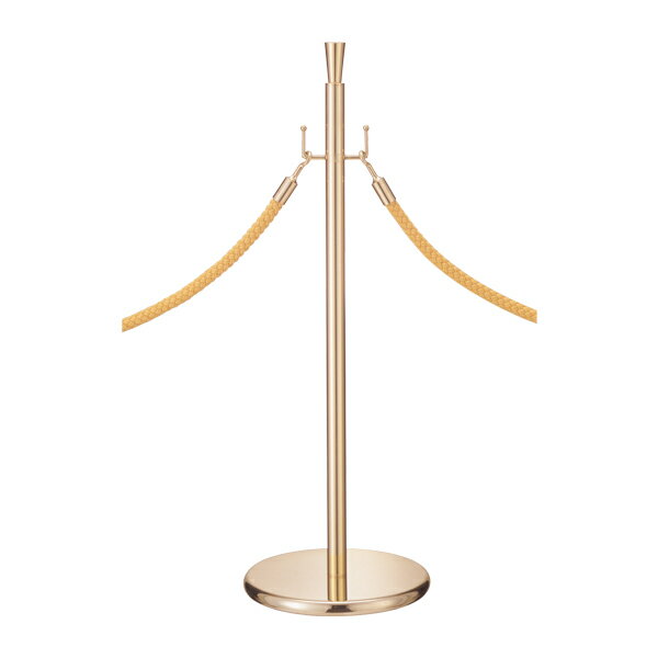 ※こちらの商品は表示されている代金＋送料に別途追加送料が掛かります。 ご注文確定後に送料を加算した金額へ修正させていただきますので、予めご了承ください。 サイズΦ300×H900、ポール：Φ32 重量5300 素材スチールゴールドメッキ仕上 備考・スペックロープ別売 型番211J-42800GLD