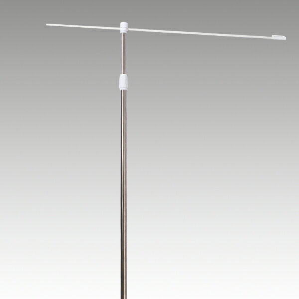 サイズ全長：L1.6〜3m、横棒：850、上部パイプ：Φ19×L1445、下部パイプ：Φ22×L1915、調節部分：Φ31 重量850g 素材ステンレス・樹脂、下部キャップ：Φ25mm 備考・スペック- 型番297J-51543＊＊＊