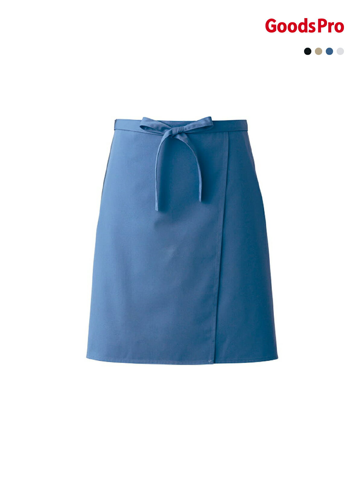 エプロン 男女兼用 CT2379 ホワイト、サックス、ベージュ、ブラック グッズプロ