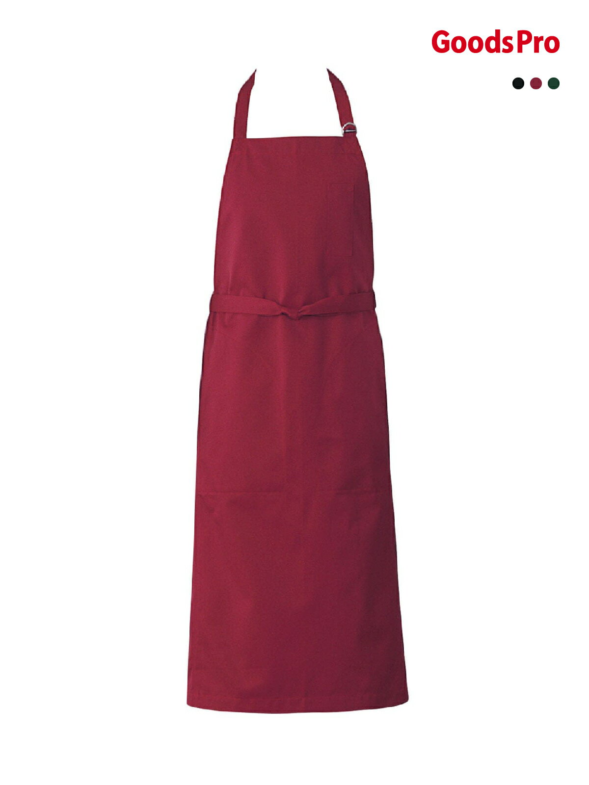 Gingham Aprons - エプロン 男女兼用 CT2517 グリーン、ワイン、ブラック グッズプロ