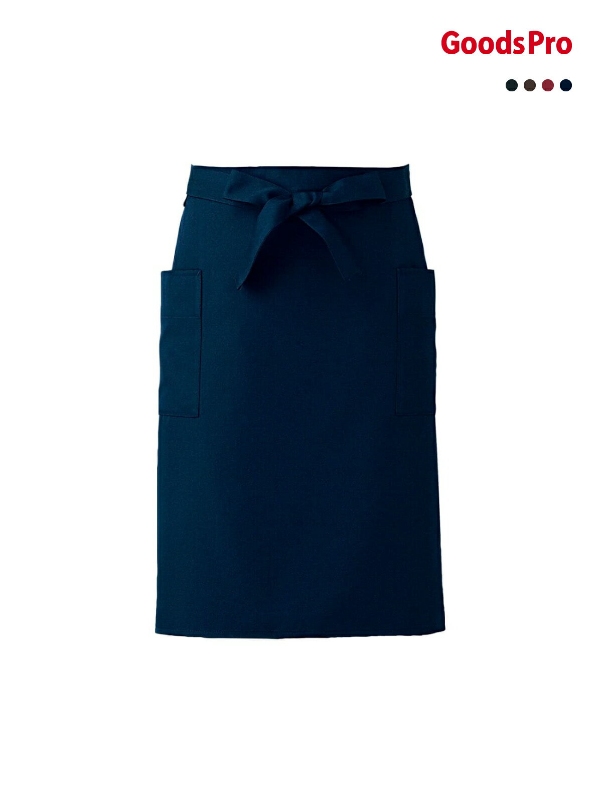 エプロン 男女兼用 CT2568 ネイビー、エンジ、ブラウン、ブラック グッズプロ