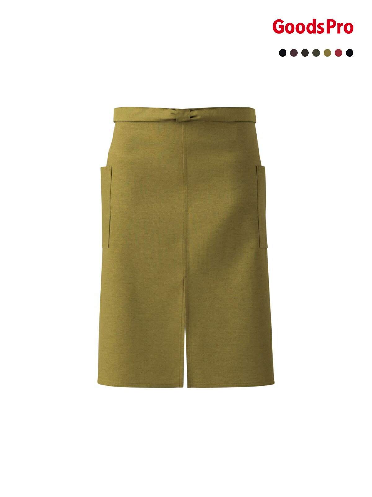 エプロン 男女兼用 ET3449 藍、あかね、うぐいす、苔、渋茶、赤紫蘇、黒 グッズプロ