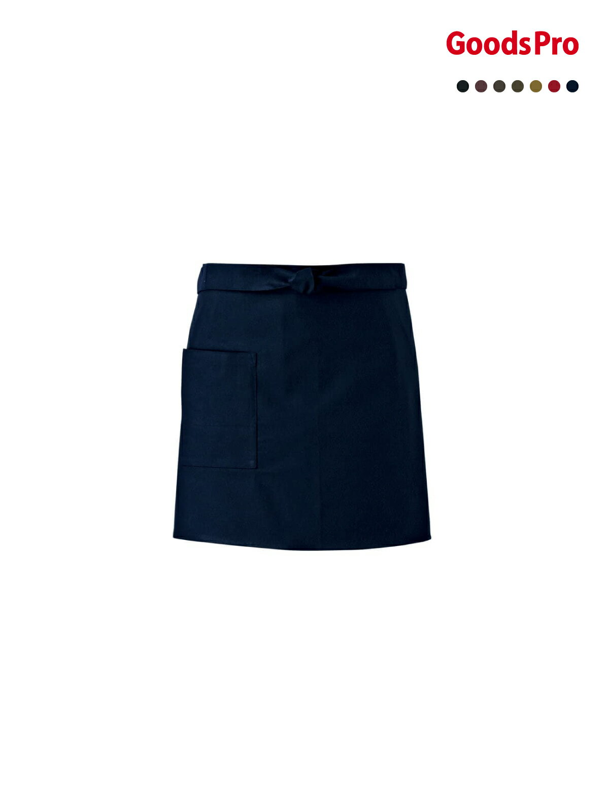 エプロン 男女兼用 ET3475 藍、あかね、うぐいす、苔、渋茶、赤紫蘇、黒 グッズプロ