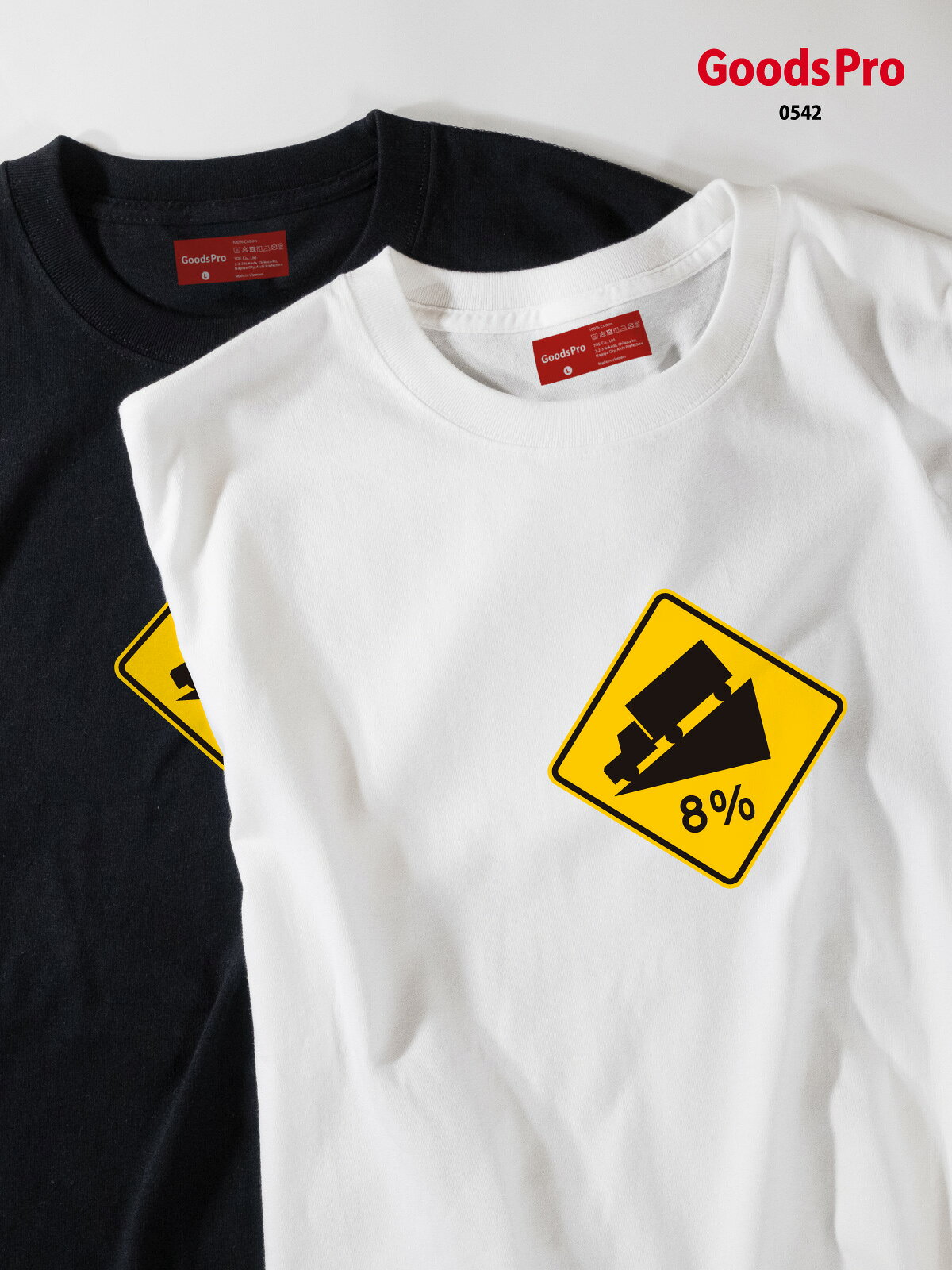 Tシャツ 勾配 %併記 アメリカ 標識 goods-pro-10036012 グッズプロ パッケージ画像