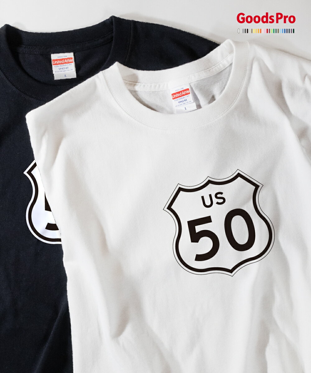 Tシャツ U.S. ROUTE SHIELD アメリカ 標識