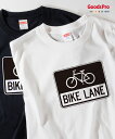 Tシャツ 自転車車線 アメリカ 標識