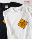 Tシャツ ONE LANE ROAD AHEAD アメリカ 標識 ドライ 発汗性の良い快適素材 ドライTシャツ