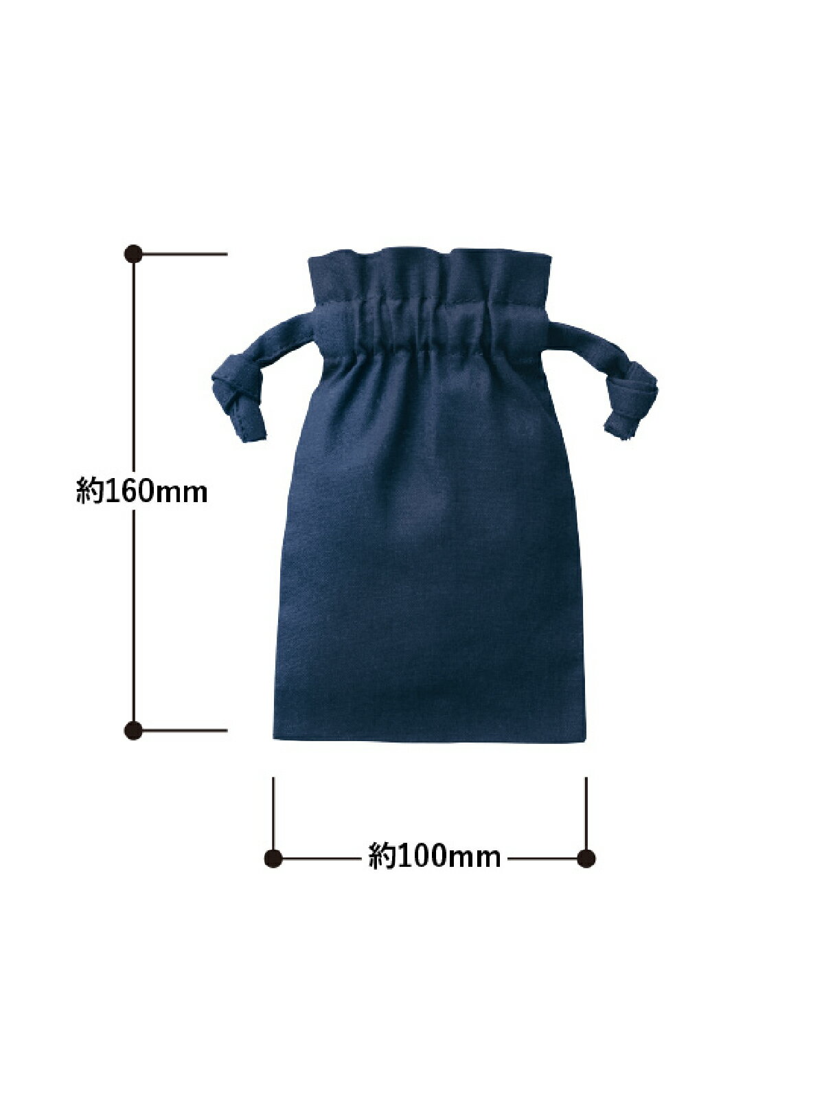 厚手コットンフリル巾着(SS)