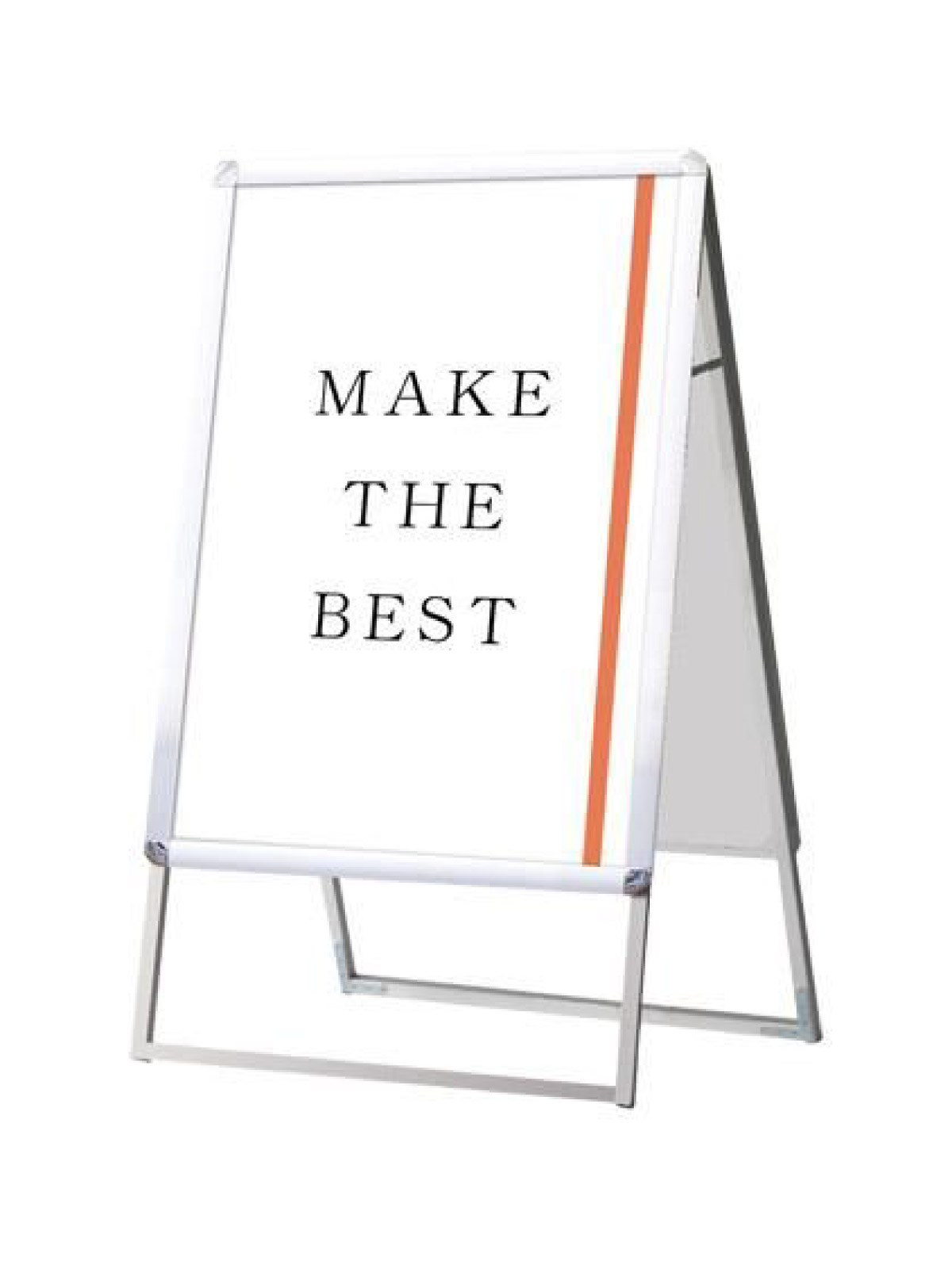 ポスターグリップスタンド看板 屋外用 B2両面シルバー (防水パック付) (BOPGSK-B2RS)