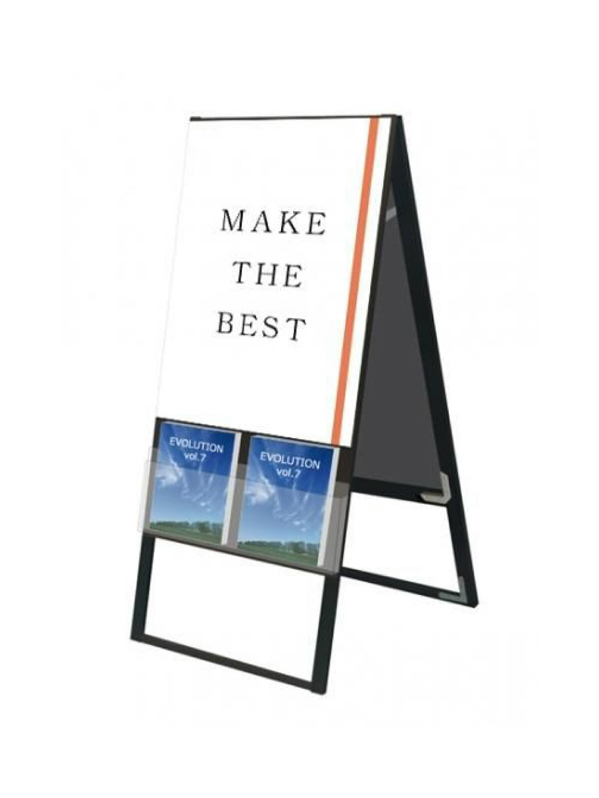 ブラックカタログケーススタンド看板 Uタイプ A1両面 (BKCSKU-A1R)