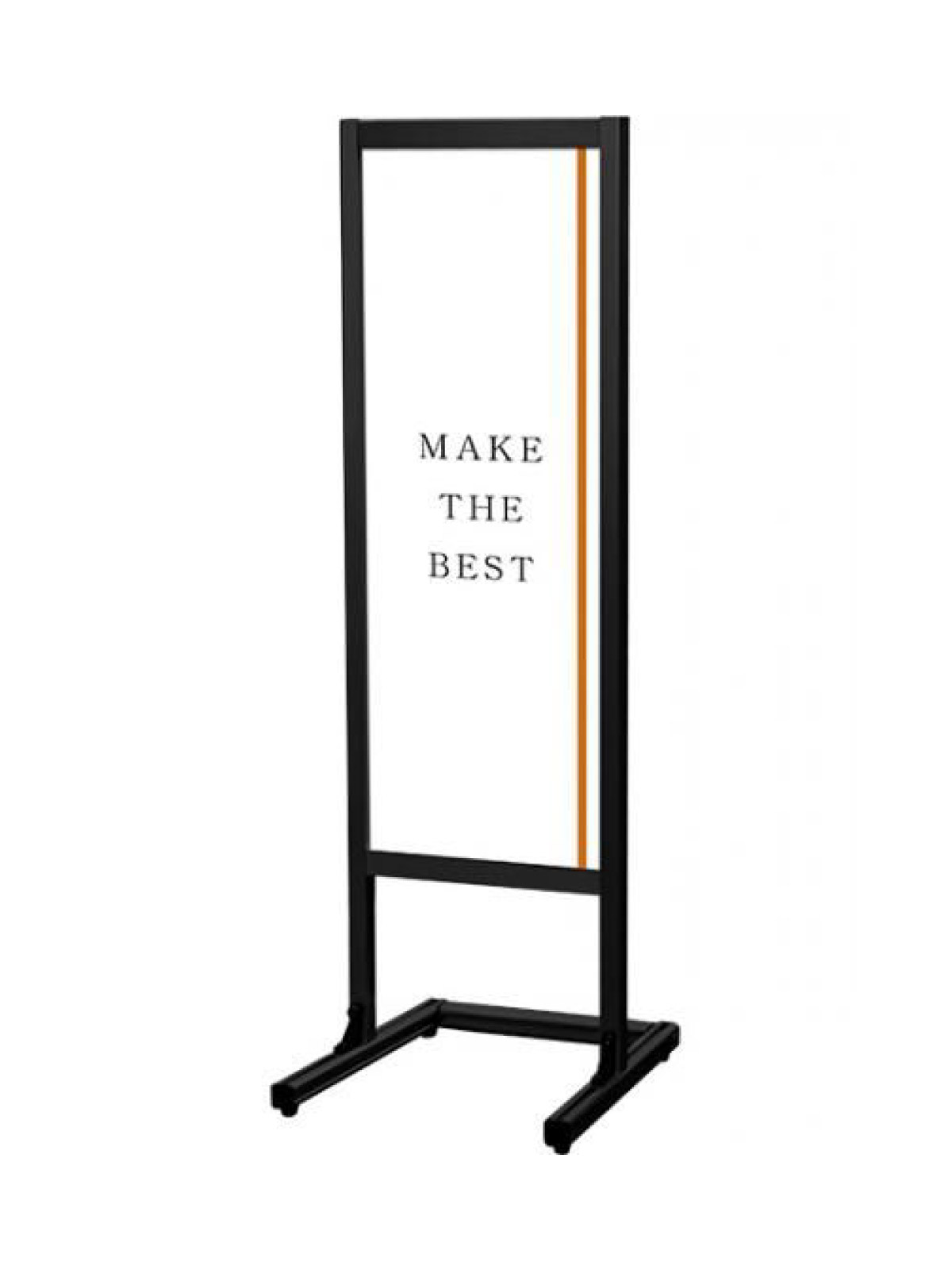 ブラックフラットオープンメッセージスタンドA3縦縦片面 (BFOMS-A3TTK)