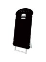 ポップルスタンド看板シルエット 45×90片面ブラック ハンバーガー形