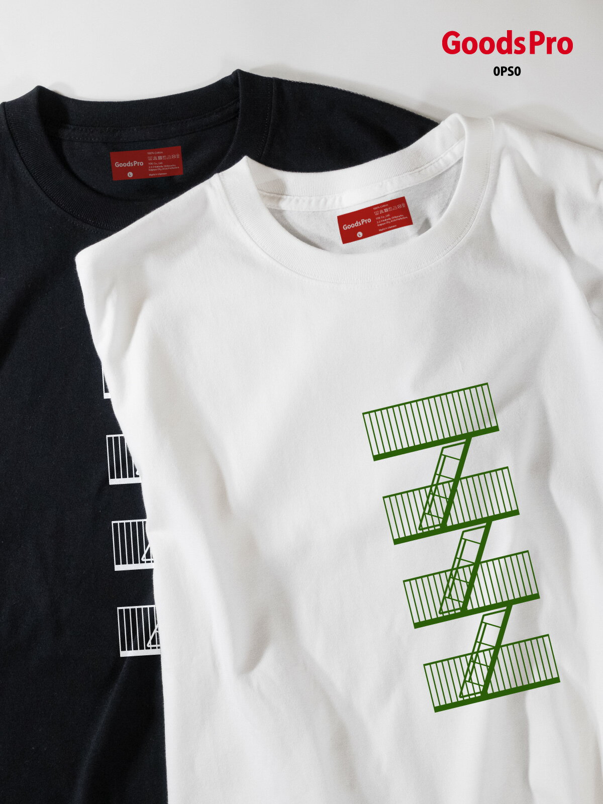 T-Shirts - Tシャツ 非常階段と窓 No1
