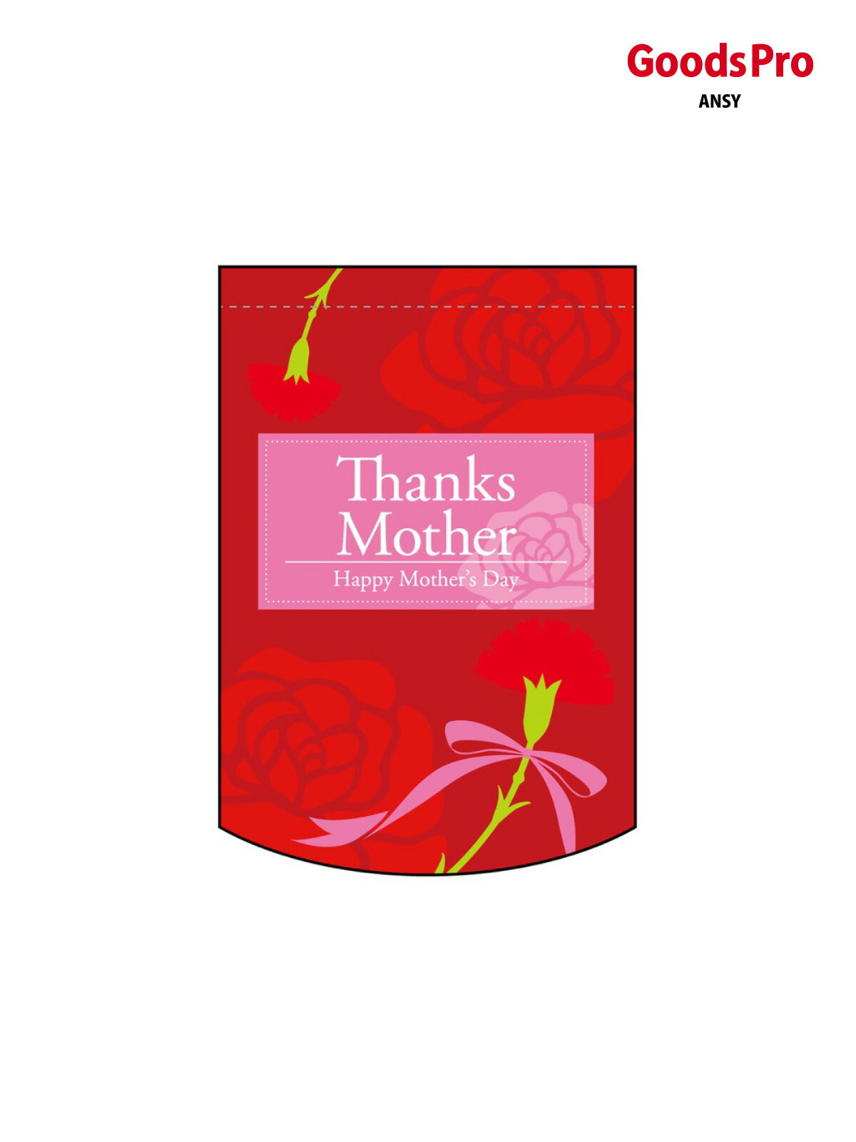 乐天商城 - ミニタペストリー両面 Thanks Mother レッド 61043 グッズプロ