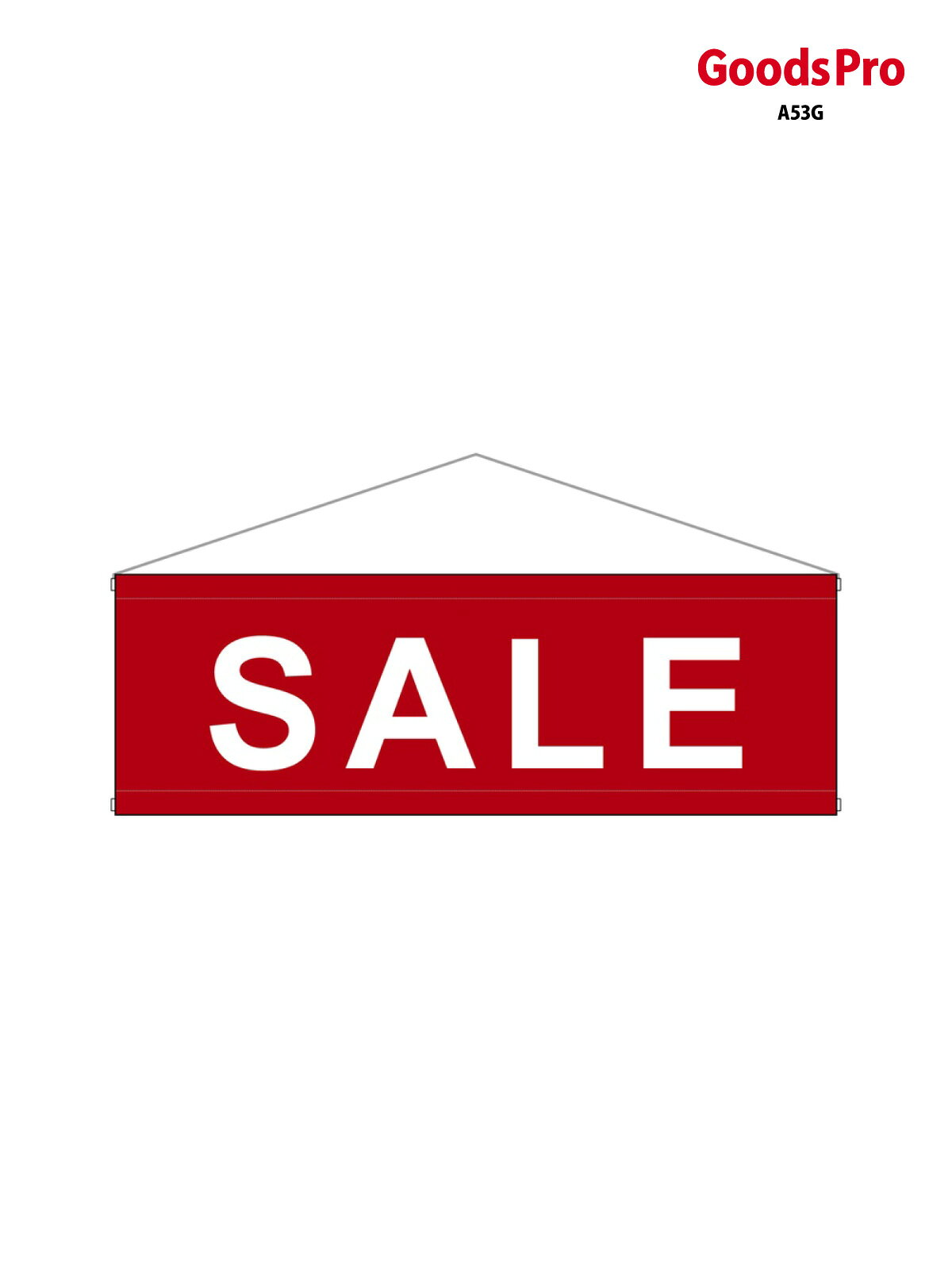 タペストリー SALE 赤 900×300 67014 グッズプロ