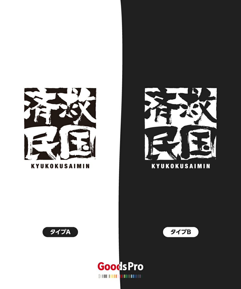 Tシャツ 救国済民 四字熟語 発汗性の良い快適素材 ドライTシャツ グッズプロ