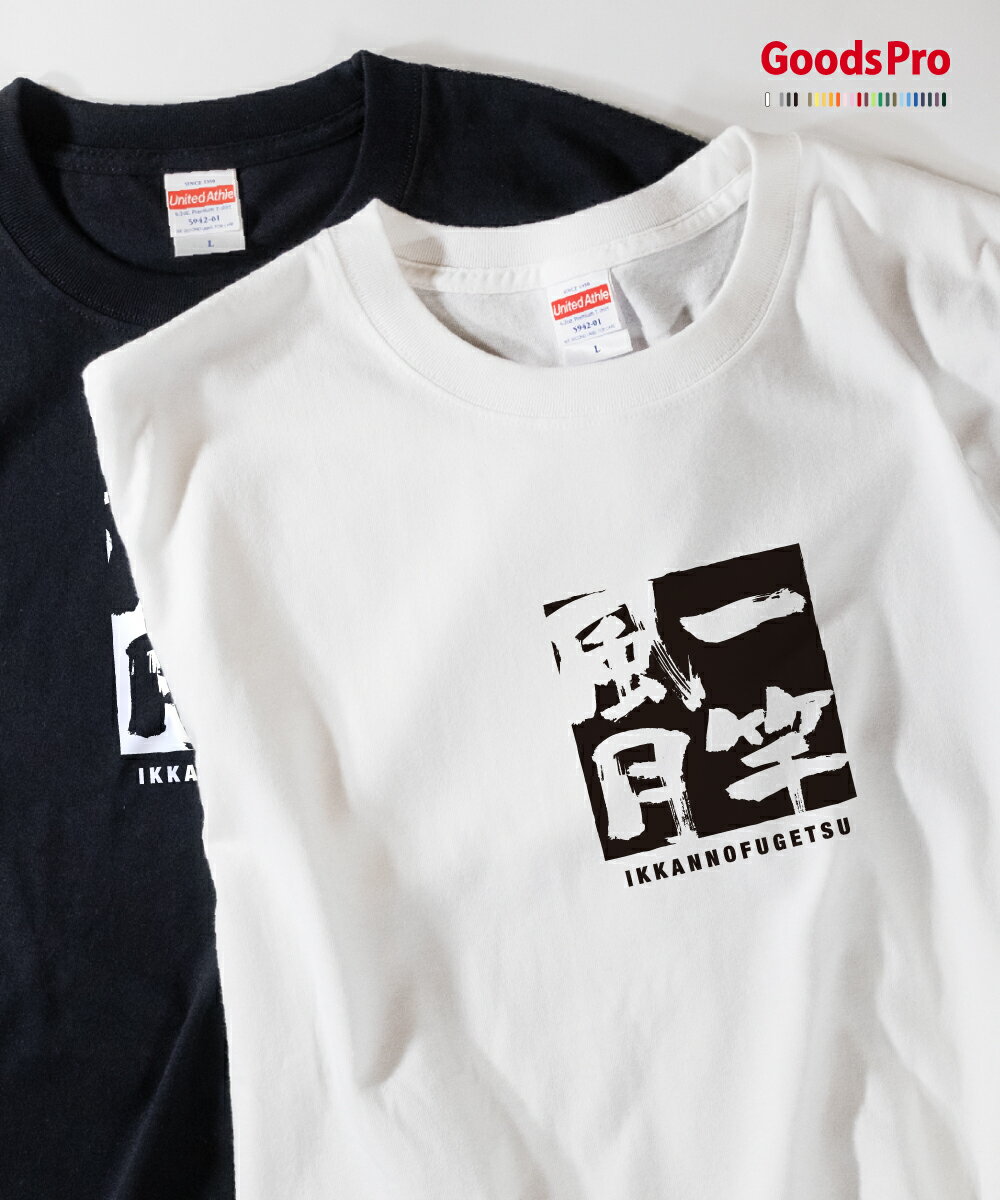 Tシャツ 一竿風月 いっかんのふうげつ 四字熟語 発汗性の良い快適素材 ドライTシャツ グッズプロ