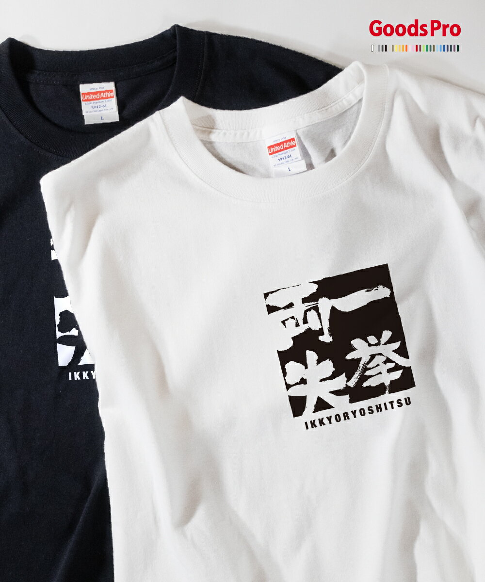 Tシャツ 一挙両失 いっきょりょうしつ 四字熟語 発汗性の良い快適素材 ドライTシャツ グッズプロ