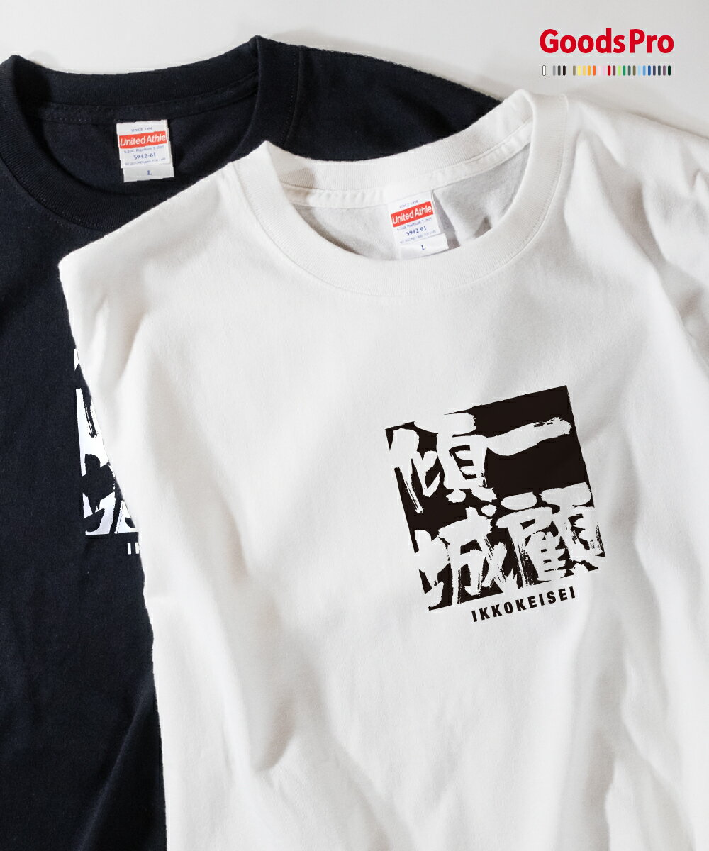 Tシャツ 一顧傾城 いっこけいせい 四字熟語 発汗性の良い快適素材 ドライTシャツ グッズプロ