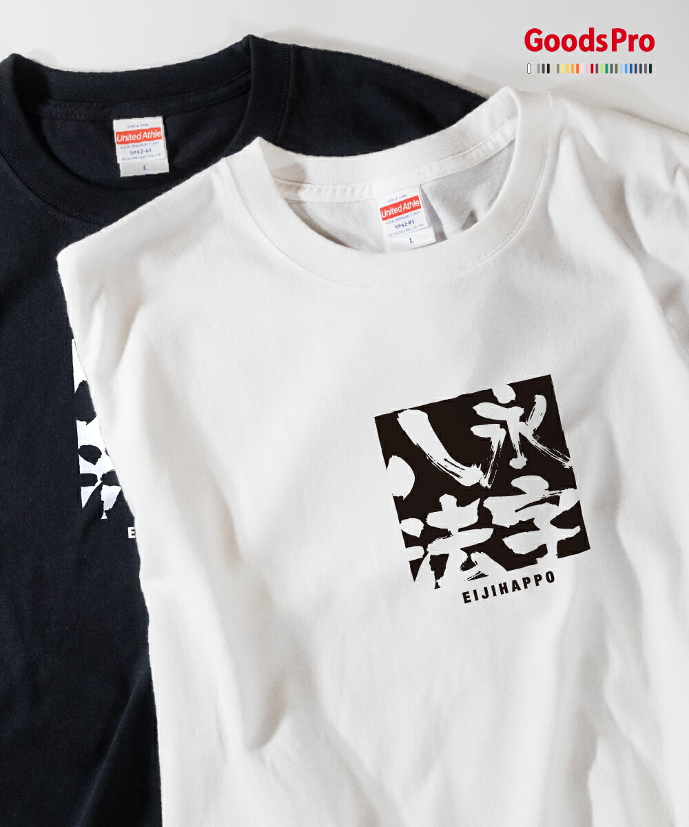 Tシャツ 永字八法 えいじはっぽう 四字熟語 発汗性の良い快適素材 ドライTシャツ グッズプロ