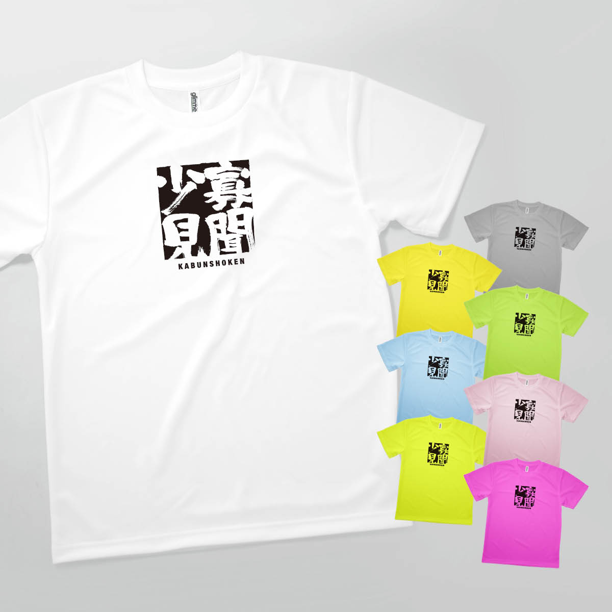Tシャツ 寡聞少見 かぶんしょうけん 四字熟語 発汗性の良い快適素材 ドライTシャツ グッズプロ