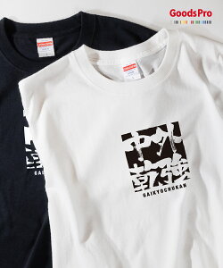 Tシャツ 外強中乾 がいきょうちゅうかん 四字熟語 発汗性の良い快適素材 ドライTシャツ