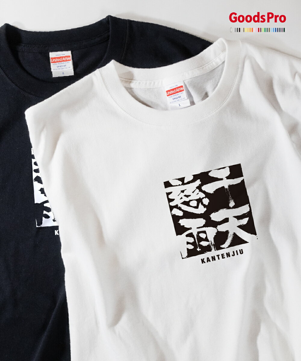 Tシャツ 干天慈雨 かんてんじう 四字熟語 発汗性の良い快適素材 ドライTシャツ グッズプロ