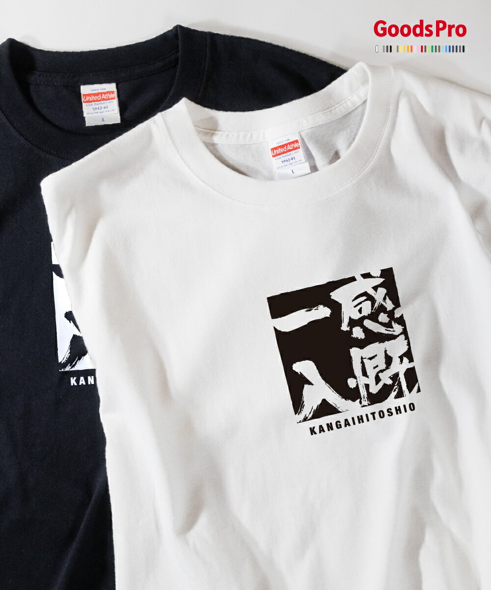 Tシャツ 感慨一入 かんがいひとしお 四字熟語 発汗性の良い快適素材 ドライTシャツ グッズプロ