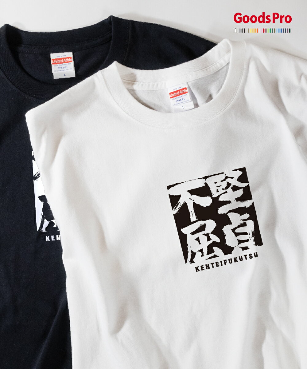 Tシャツ 堅貞不屈 けんていふくつ KENTEIFUKUTSU 発汗性の良い快適素材 ドライTシャツ グッズプロ