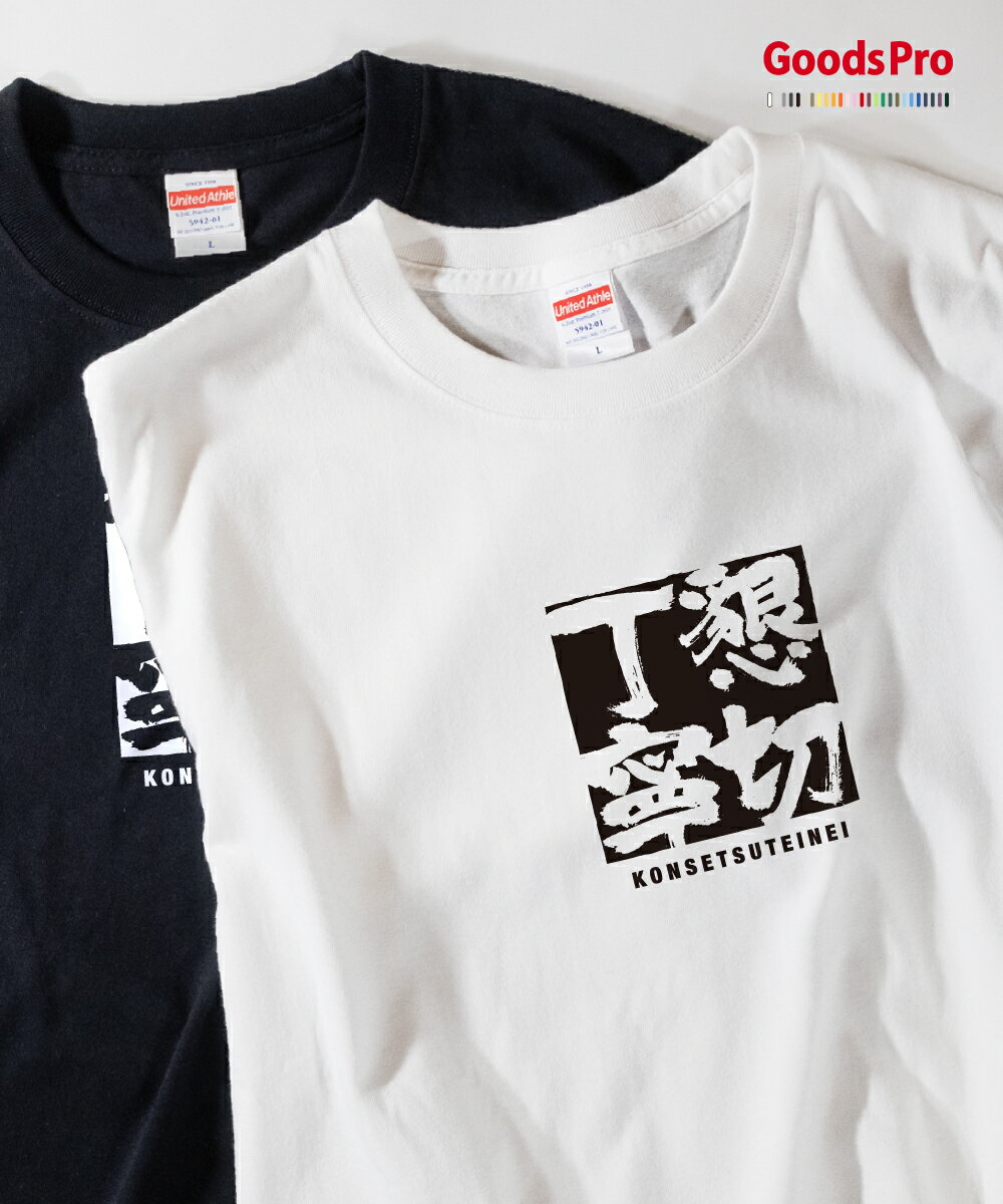 Tシャツ 懇切丁寧 こんせつていねい KONSETSUTEINEI 発汗性の良い快適素材 ドライTシャツ グッズプロ