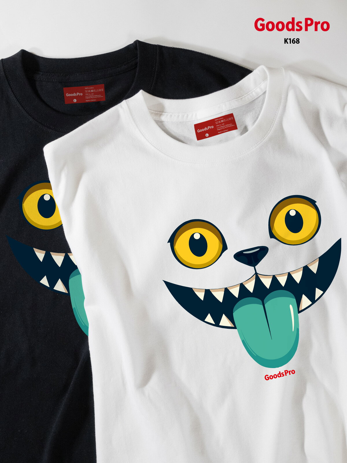 Tシャツ チームエイリアン 気の強い猫型 発汗性の良い快適素材 ドライTシャツ グッズプロ