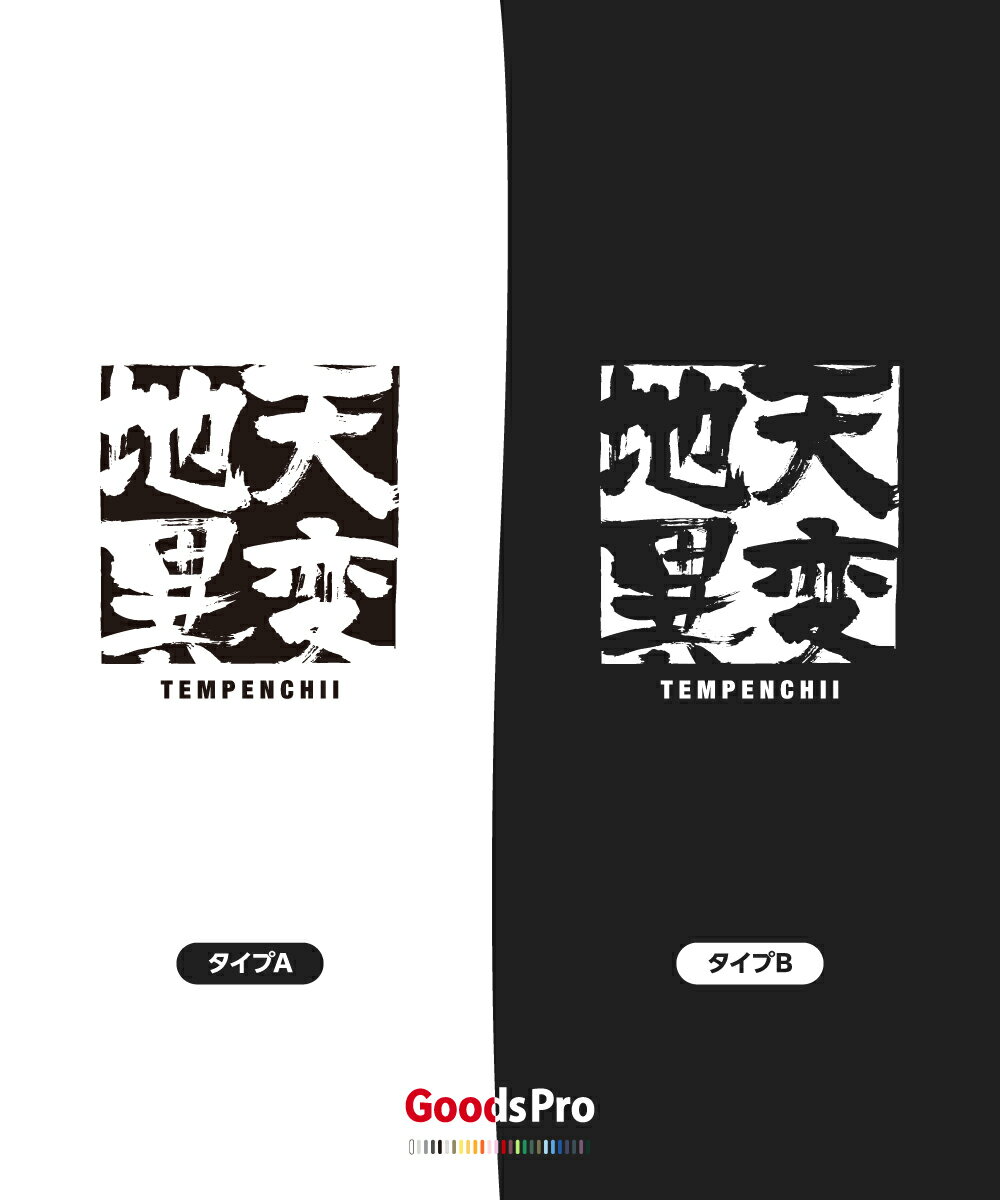 Tシャツ 天変地異 てんぺんちい 四字熟語 発汗性の良い快適素材 ドライTシャツ グッズプロ