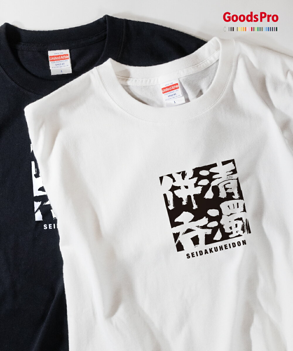 Tシャツ 清濁併呑 せいだくへいどん SEIDAKUHEIDON 発汗性の良い快適素材 ドライTシャツ グッズプロ