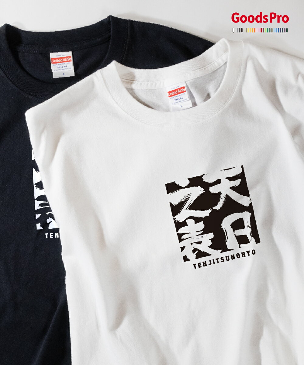 Tシャツ 天日之表 てんじつのひょう 四字熟語 発汗性の良い快適素材 ドライTシャツ グッズプロ