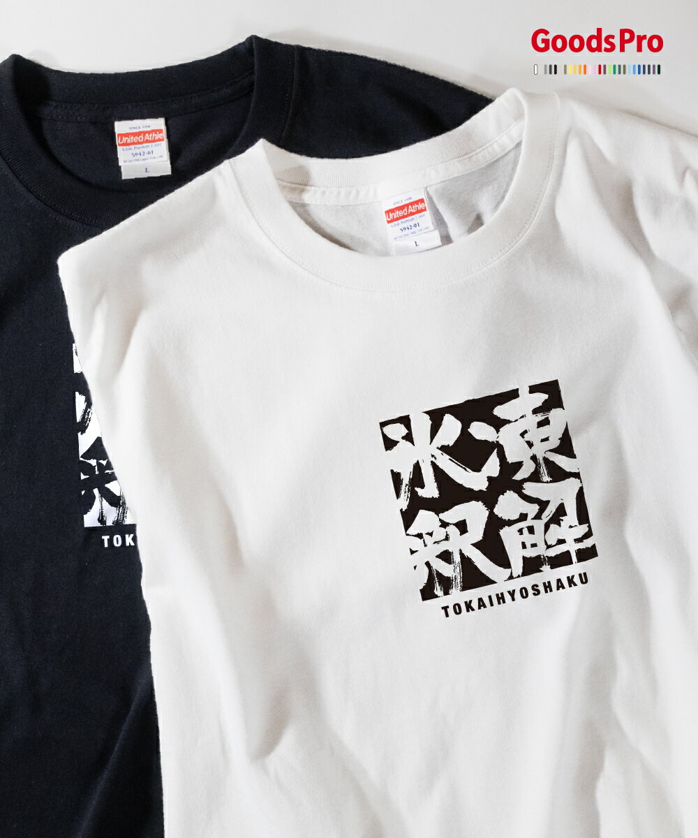 Tシャツ 凍解氷釈 とうかいひょうしゃく 四字熟語 発汗性の良い快適素材 ドライTシャツ グッズプロ