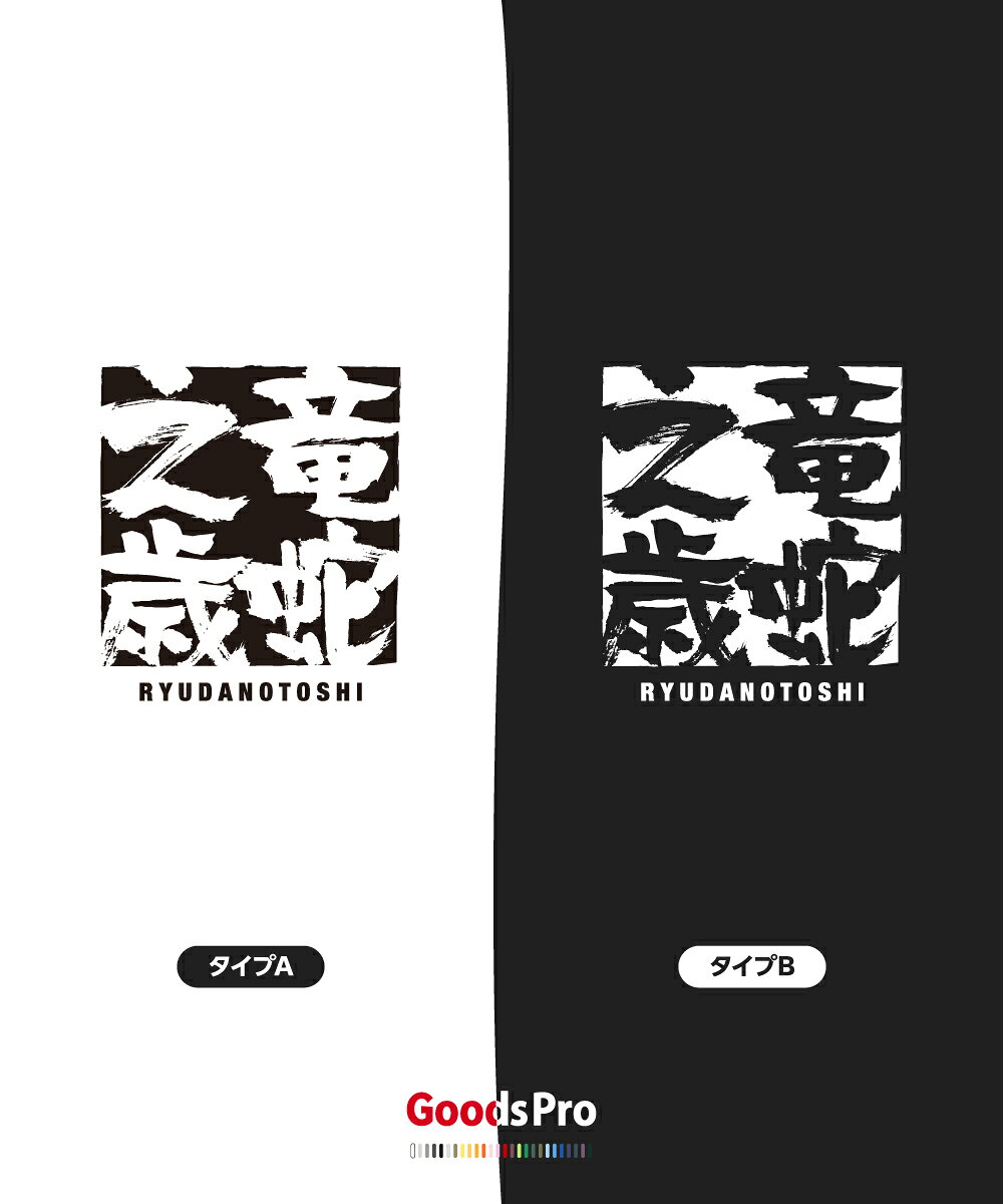 Tシャツ 竜蛇之歳 りゅうだのとし 四字熟語 発汗性の良い快適素材 ドライTシャツ グッズプロ goods-pro-10044303 グッズプロ サンプル画像3