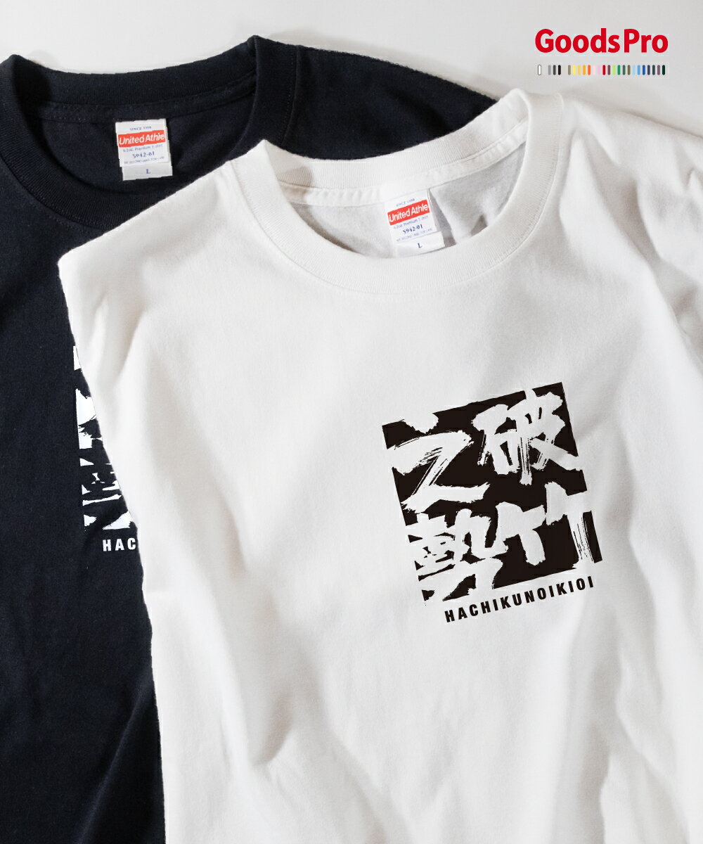 Tシャツ 破竹之勢 はちくのいきおい 四字熟語 発汗性の良い快適素材 ドライTシャツ グッズプロ