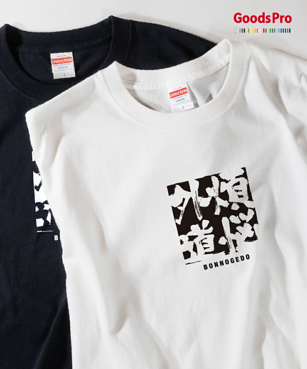 Tシャツ 煩悩外道 ぼんのうげどう 四字熟語 発汗性の良い快適素材 ドライTシャツ グッズプロ