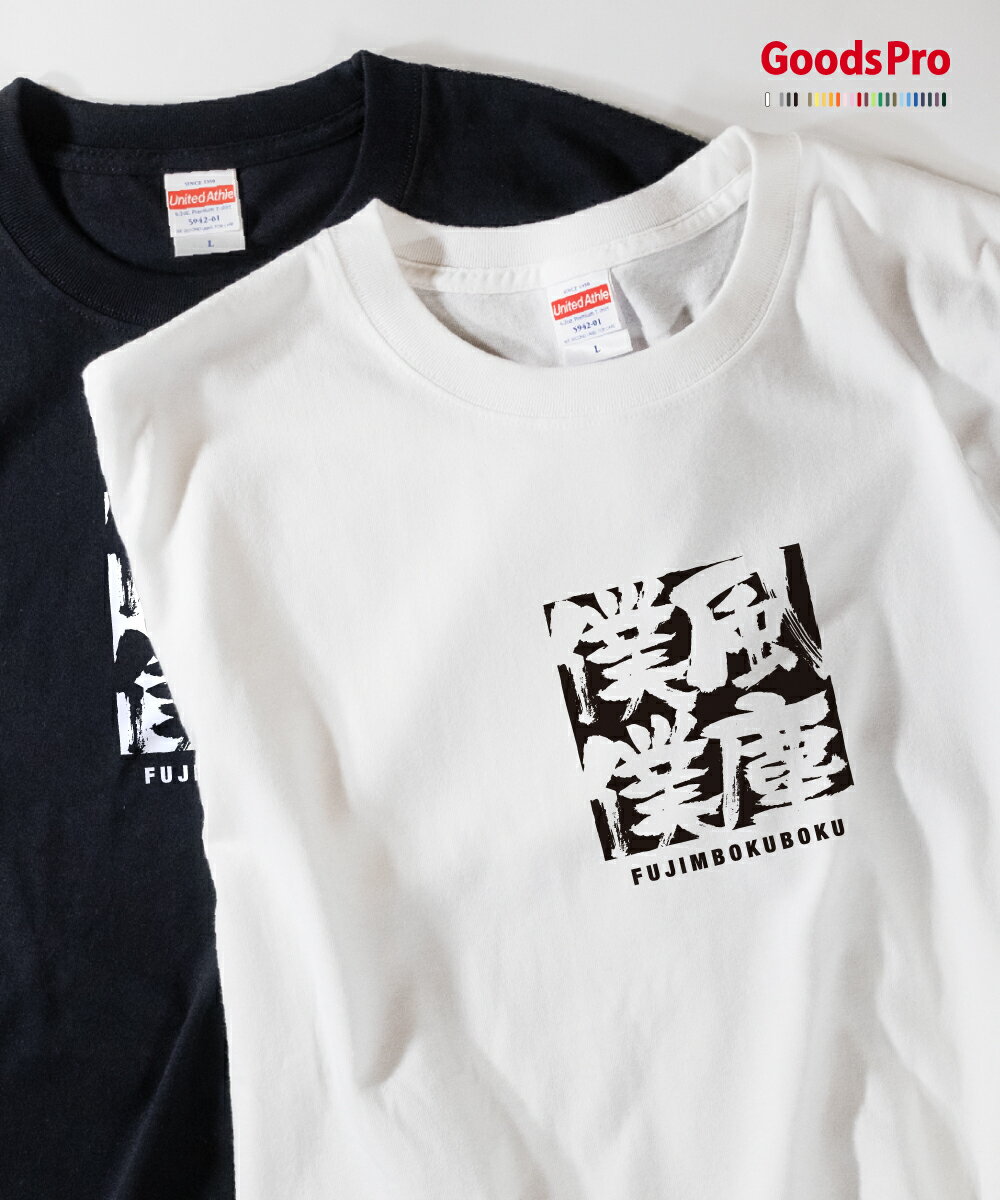 Tシャツ 風塵僕僕 ふうじんぼくぼく 四字熟語 発汗性の良い快適素材 ドライTシャツ グッズプロ
