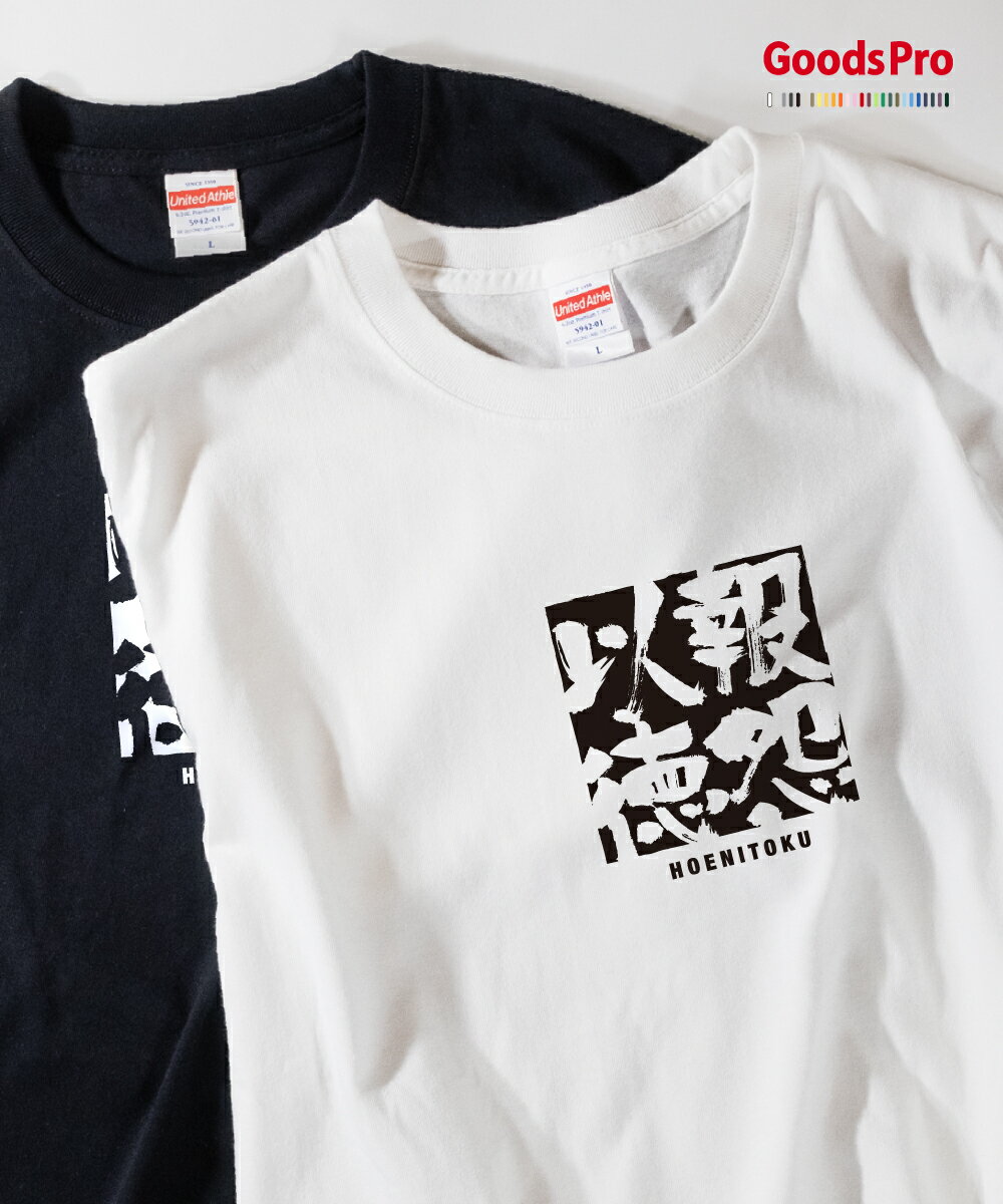 Tシャツ 報怨以徳 ほうえんいとく 四字熟語 発汗性の良い快適素材 ドライTシャツ グッズプロ
