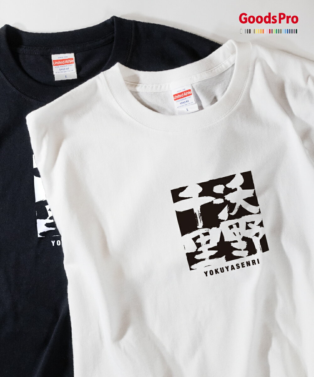 Tシャツ 沃野千里 よくやせんり 四字熟語 発汗性の良い快適素材 ドライTシャツ グッズプロ