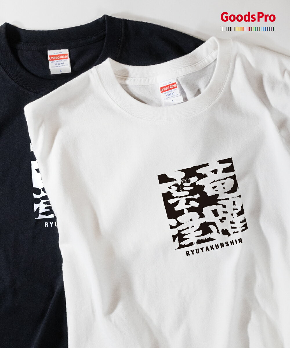 Tシャツ 竜躍雲津 りゅうやくうんしん 四字熟語 発汗性の良い快適素材 ドライTシャツ グッズプロ